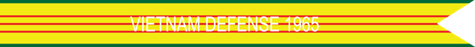 Vietnam Defense 1965 U.S. Army Vietnam War Campaign Streamer